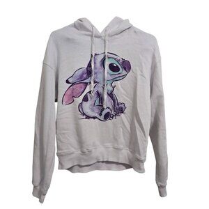 Disney Stitch 'Lilo &Stitch' Graphic White Hoodie Sweatshirt Size M